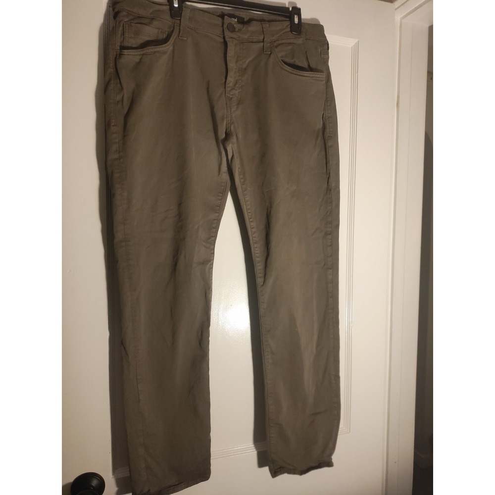 Mavi Jake Men's Slim Leg Pants Brown Olive 38x32 Five Pocket Casual